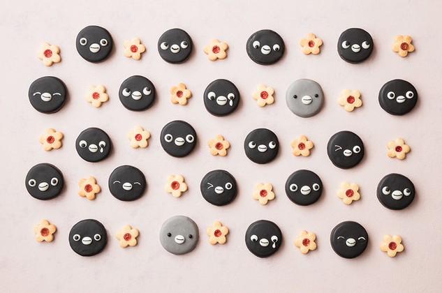 Suicaのペンギンクッキーの表情は全部で5種類