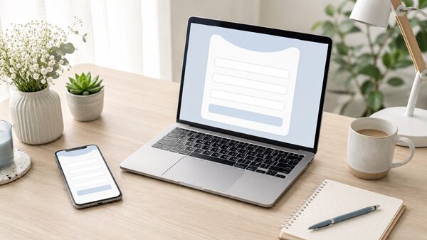 スマホとパソコンで半角カナの入力方法を確認するイメージ