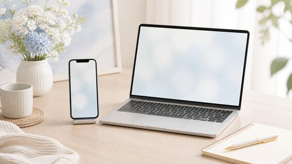 スマホとパソコンで「髙」の出し方を確認するイメージ