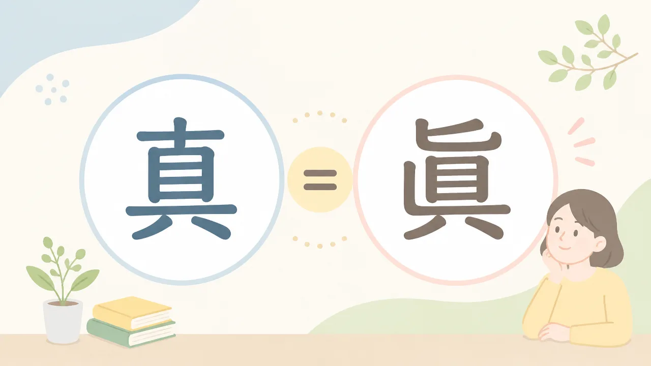 「真」と「眞」の違いとは?意味や使い分けをわかりやすく解説
