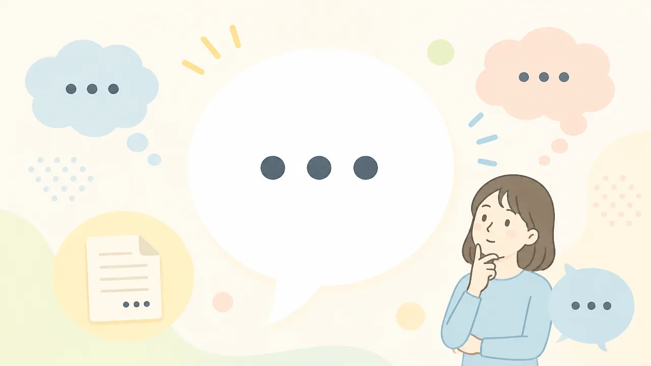 三点リーダーの入力方法を端末別にわかりやすく解説