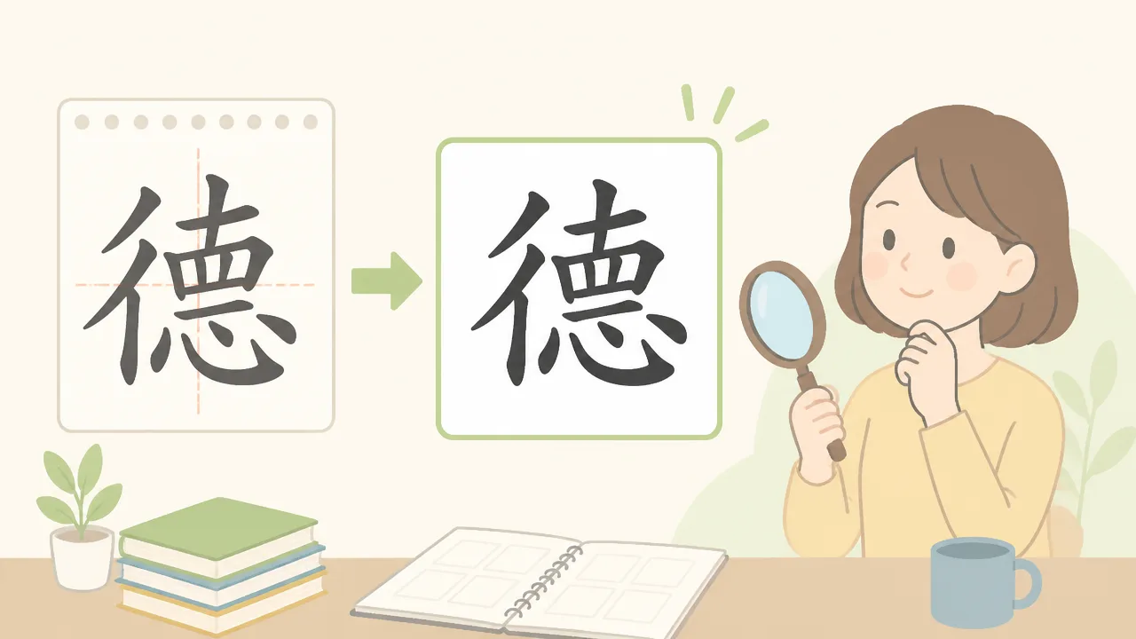 徳の旧字とは?意味や書き方、使われる場面をわかりやすく紹介