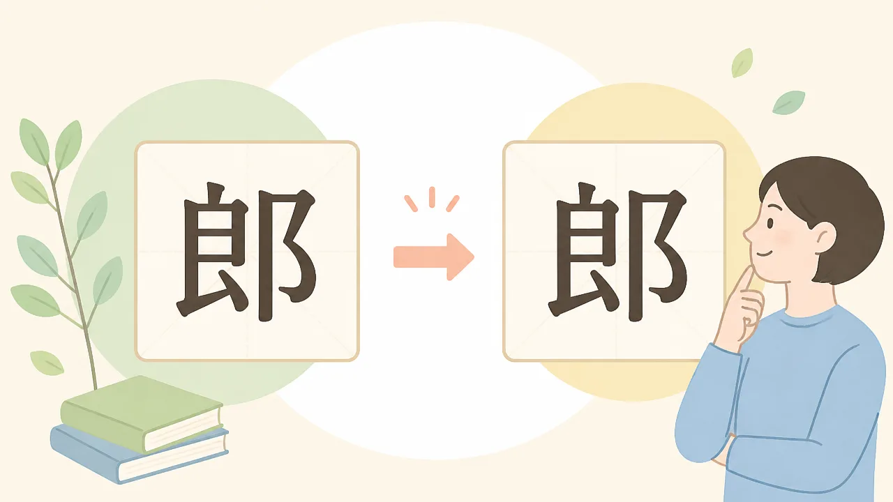 郎の旧字は？意味や使われる場面をわかりやすく解説
